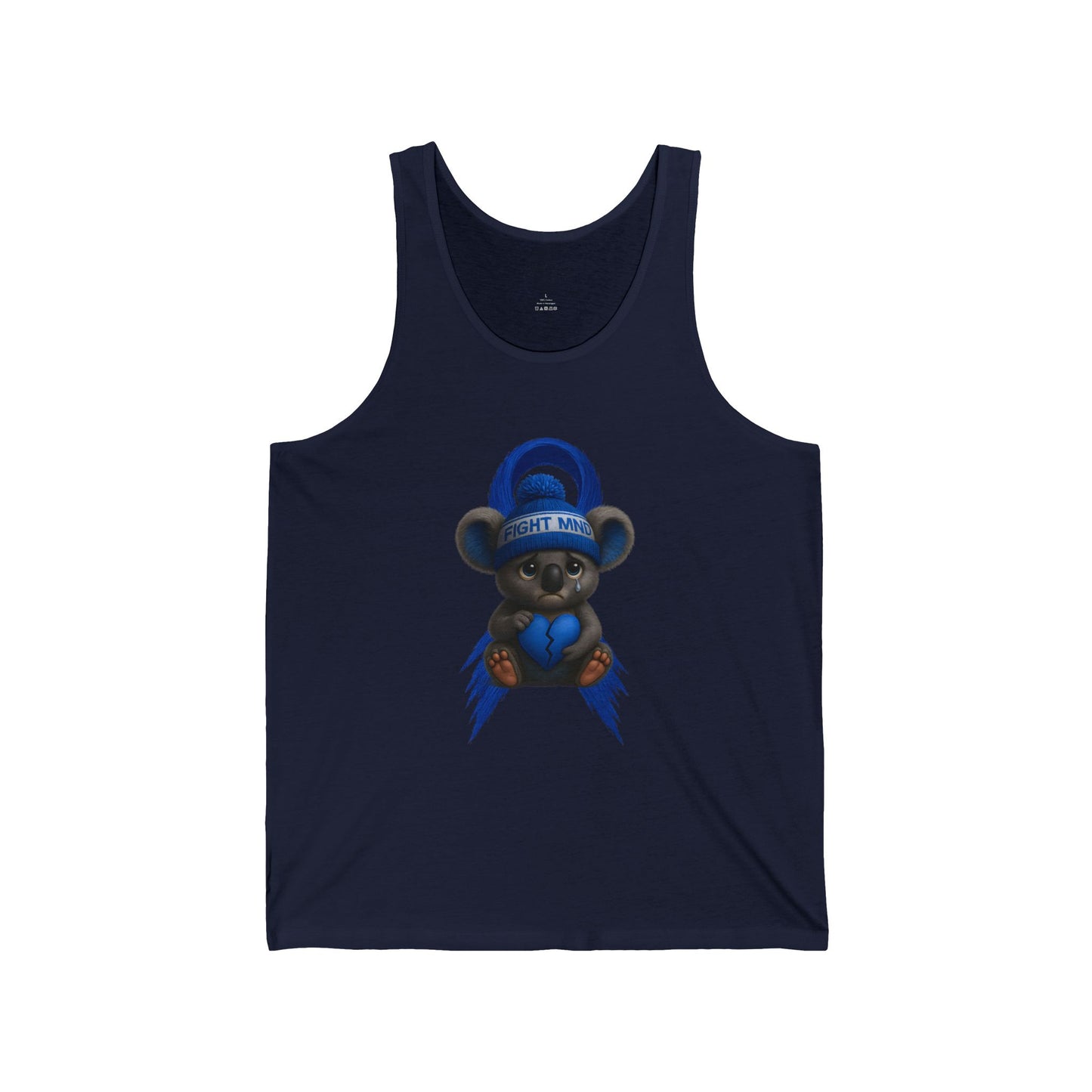 MND Awareness Koala – Adult Tank Top | Support Motor Neurone Disease Research | Waratah and Wood Comfort and Courage Collection