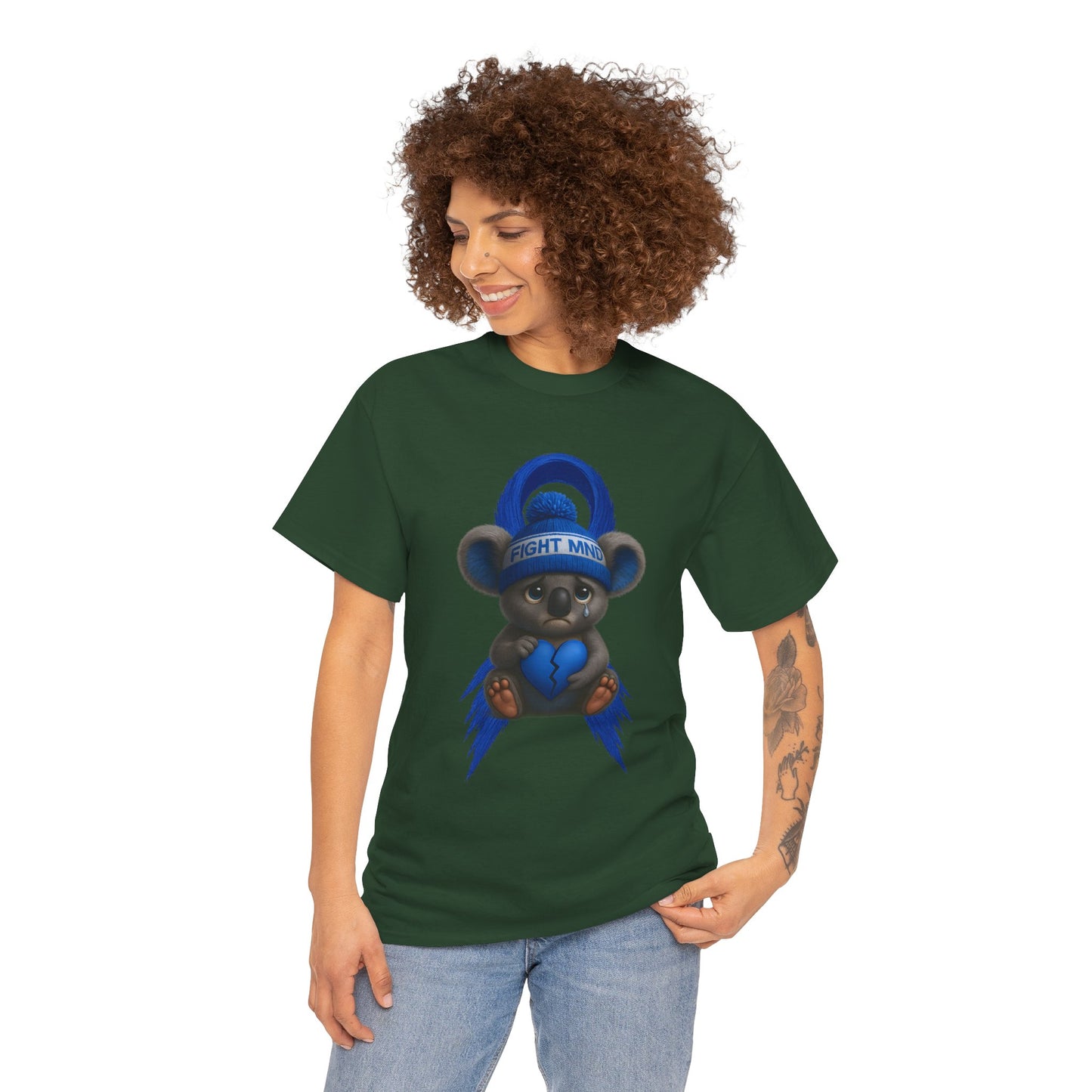 MND Awareness Koala – Adult T-Shirt | Support Motor Neurone Disease Research | Waratah and Wood Comfort and Courage Collection
