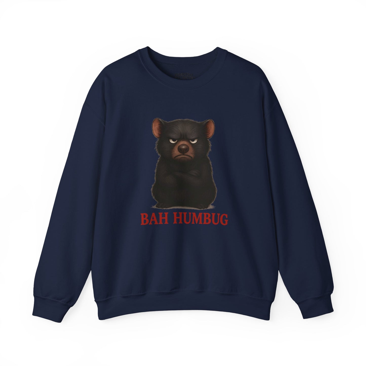 Bah Humbug Christmas – Adult Sweatshirt | Tasmanian Devil Design | Gumleaf Gang Festive Friends