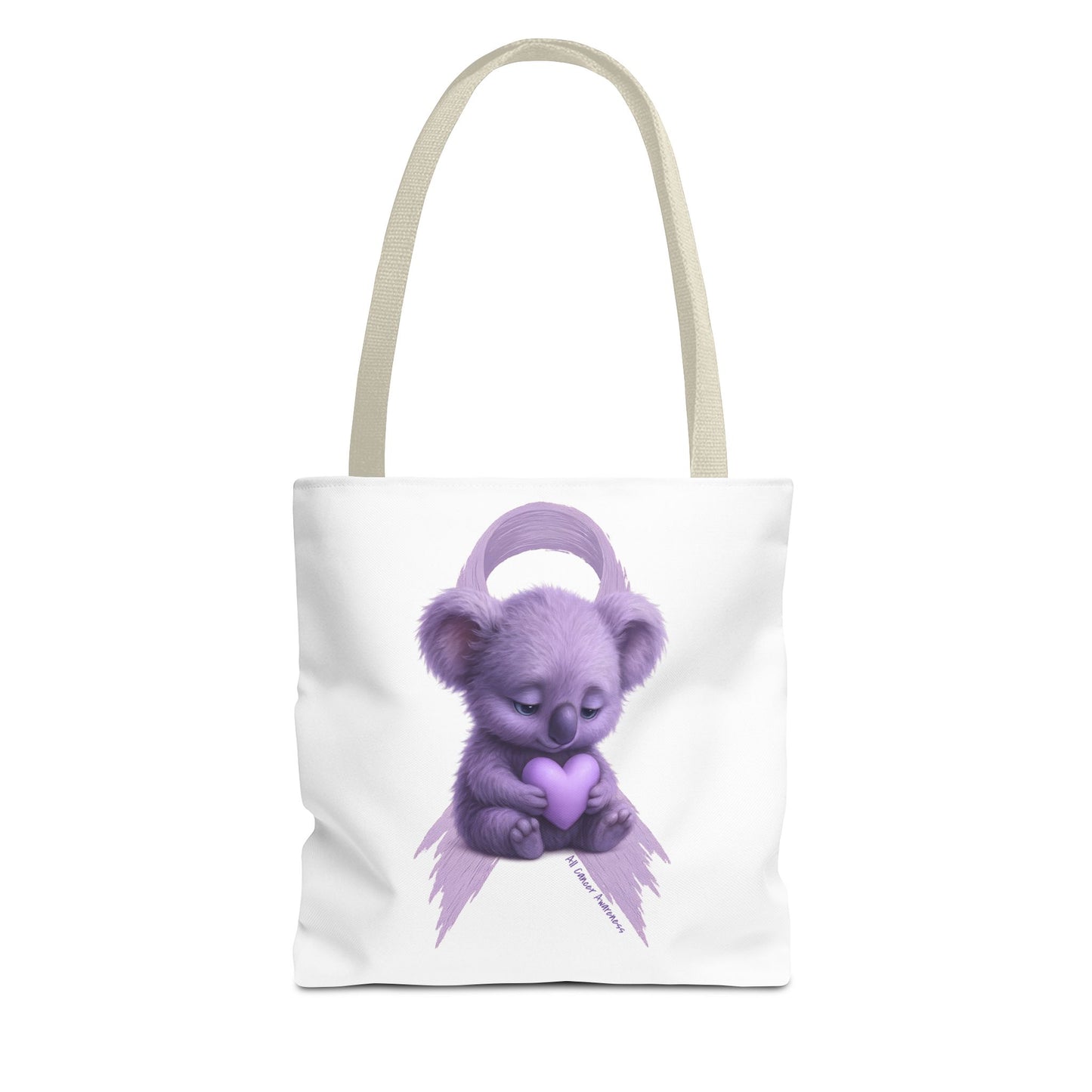 All Cancer Awareness Koala – Lavender Heart  - Tote Bag | Waratah and Wood Comfort and Courage Collection