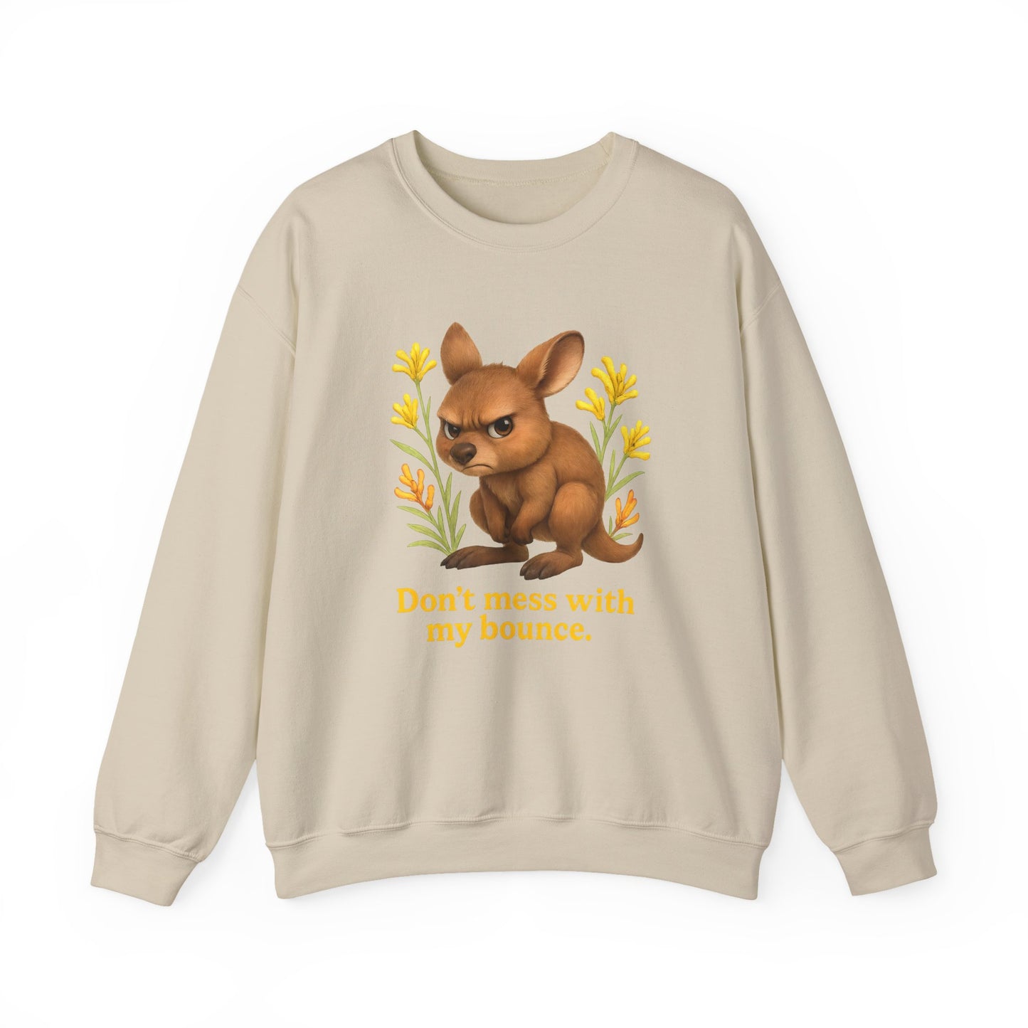 Don’t Mess With My Bounce – Adult Jumper | Kangaroo Joey Design | Gumleaf Gang Mischief Makers