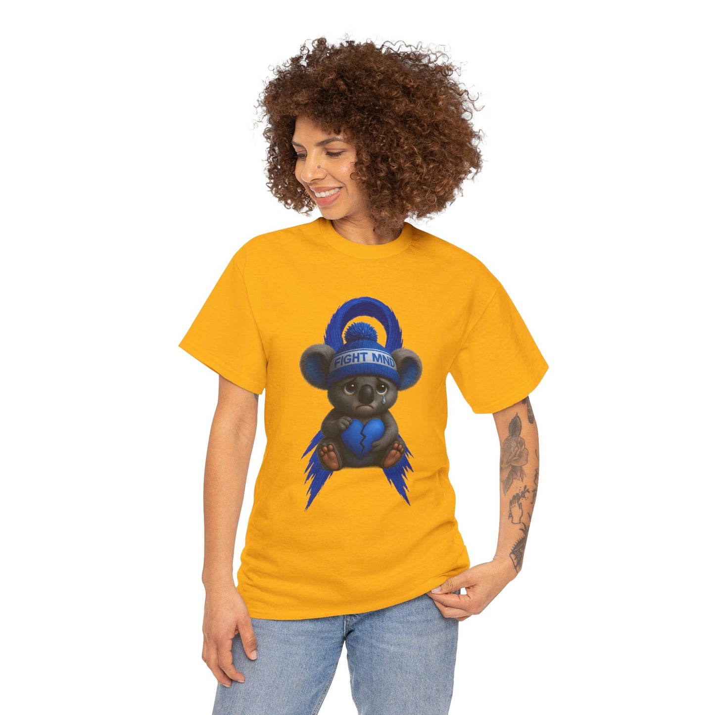 MND Awareness Koala – Adult T-Shirt | Support Motor Neurone Disease Research | Waratah and Wood Comfort and Courage Collection