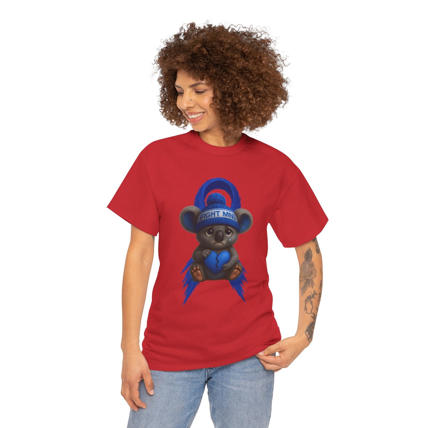MND Awareness Koala – Adult T-Shirt | Support Motor Neurone Disease Research | Waratah and Wood Comfort and Courage Collection