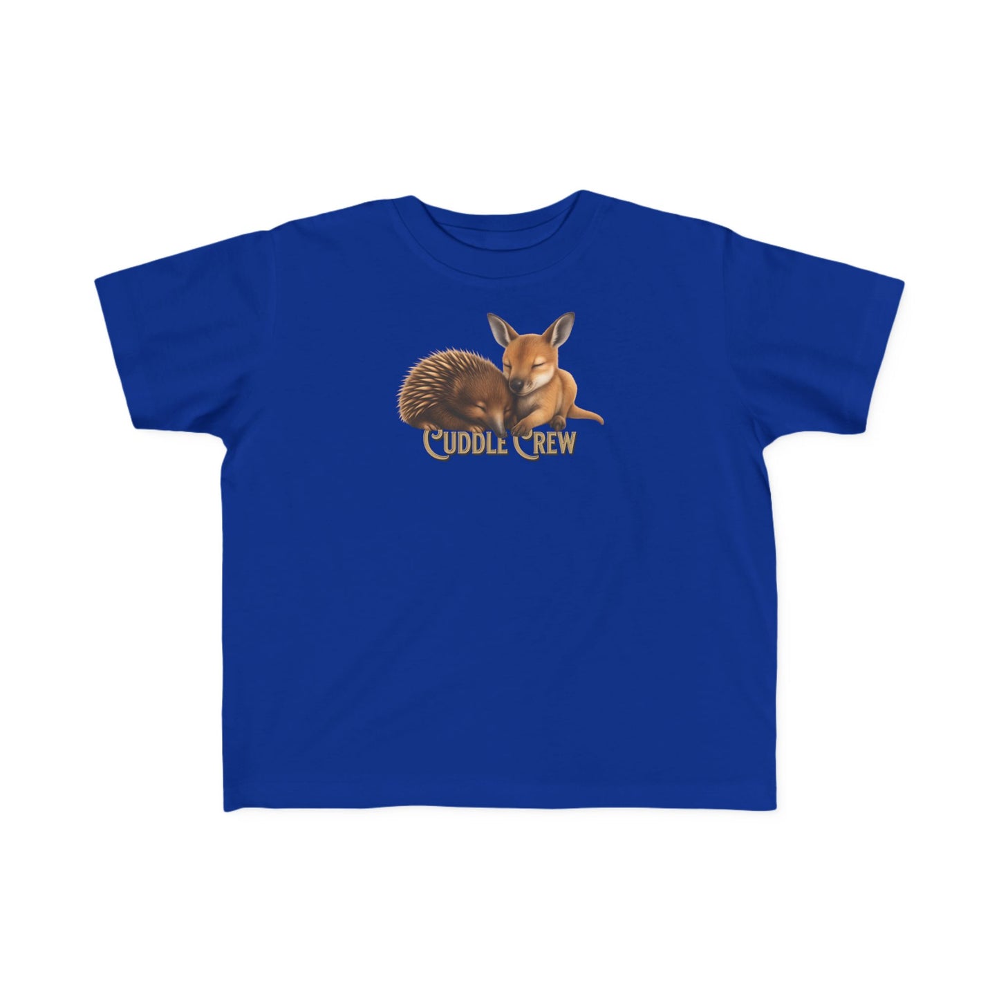 Cuddle Crew - Toddler T-Shirt | Kangaroo and Echidna Australian Wildlife Design | Gumleaf Gang Bushland Bonds