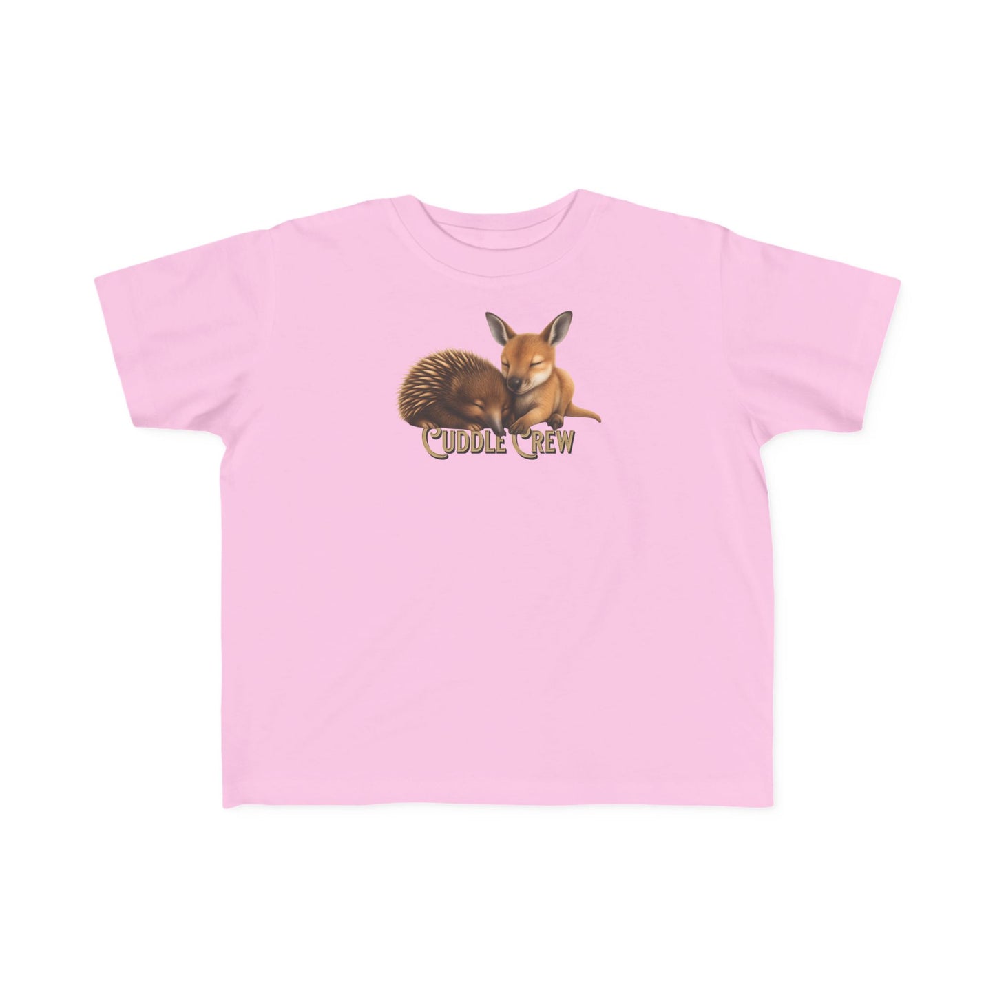 Cuddle Crew - Toddler T-Shirt | Kangaroo and Echidna Australian Wildlife Design | Gumleaf Gang Bushland Bonds
