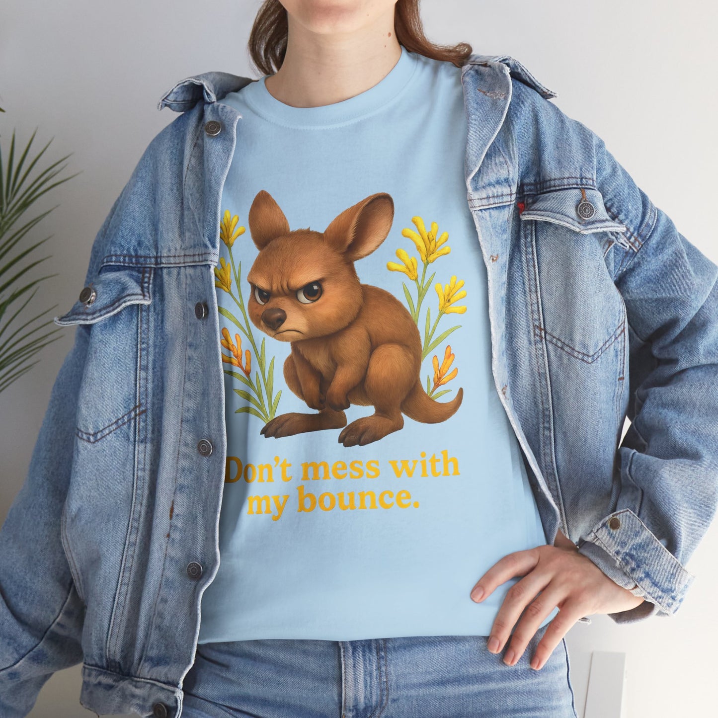 Don’t Mess With My Bounce – Adult T-Shirt | Kangaroo Joey Design | Gumleaf Gang Mischief Makers