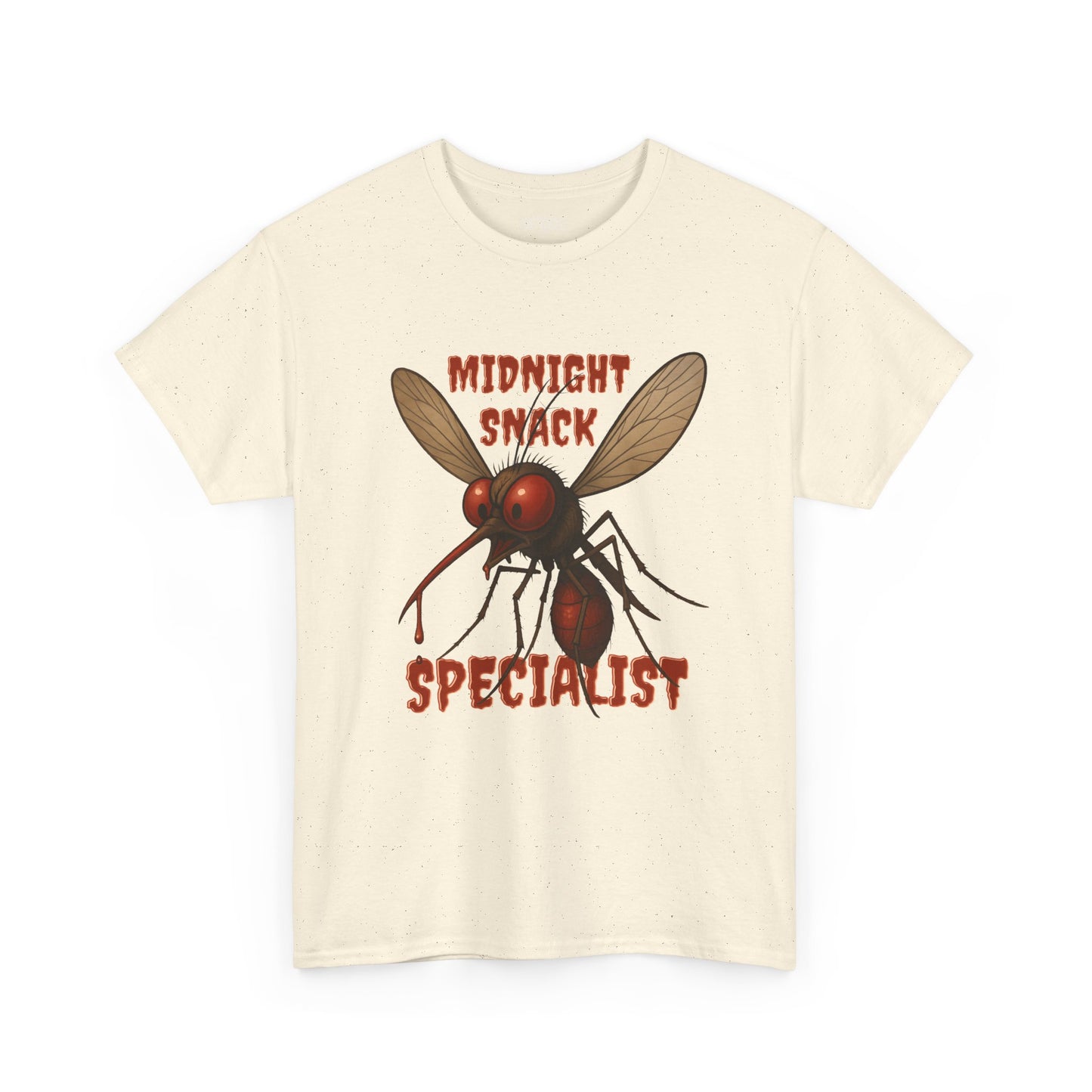 Midnight Snack Specialist – Adult T-Shirt | Funny Aussie Mozzie Vampire Design | Waratah and Wood Pride and Play Collection
