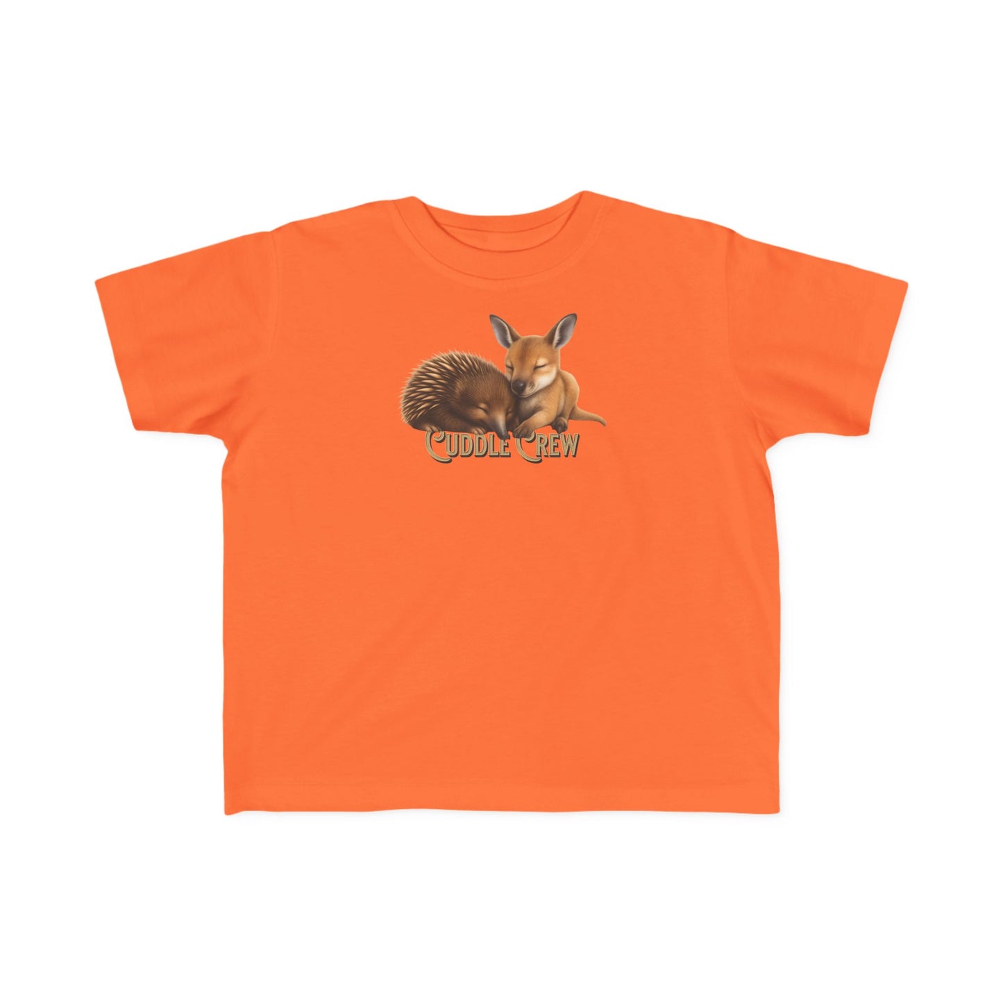 Cuddle Crew - Toddler T-Shirt | Kangaroo and Echidna Australian Wildlife Design | Gumleaf Gang Bushland Bonds