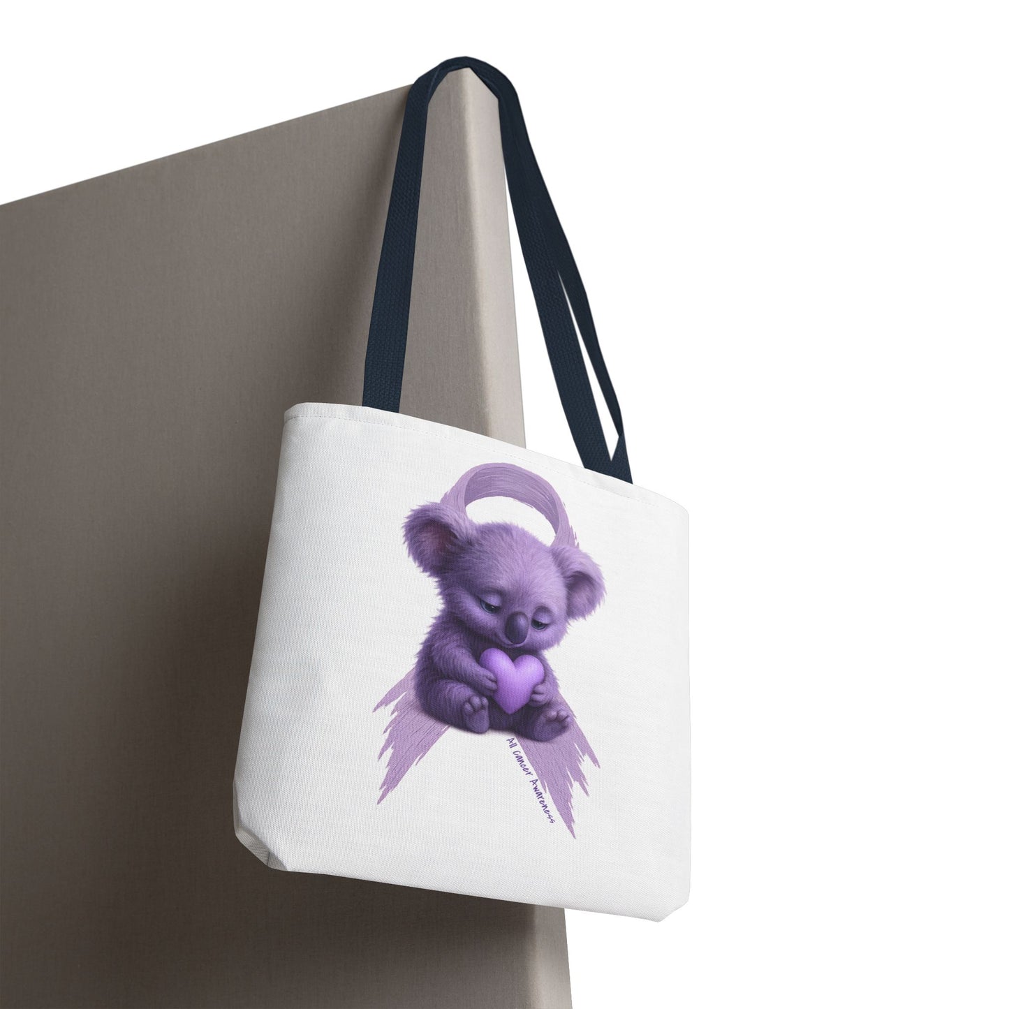 All Cancer Awareness Koala – Lavender Heart  - Tote Bag | Waratah and Wood Comfort and Courage Collection