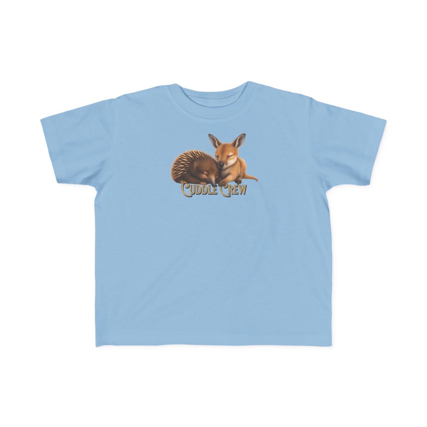 Cuddle Crew - Toddler T-Shirt | Kangaroo and Echidna Australian Wildlife Design | Gumleaf Gang Bushland Bonds
