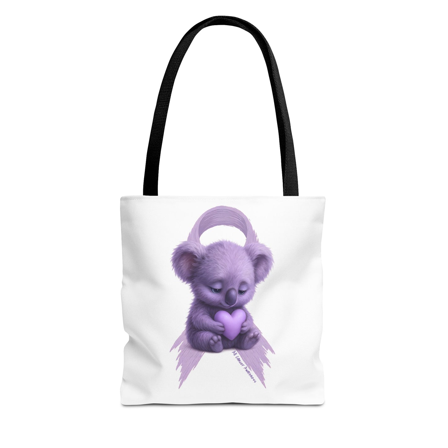 All Cancer Awareness Koala – Lavender Heart  - Tote Bag | Waratah and Wood Comfort and Courage Collection