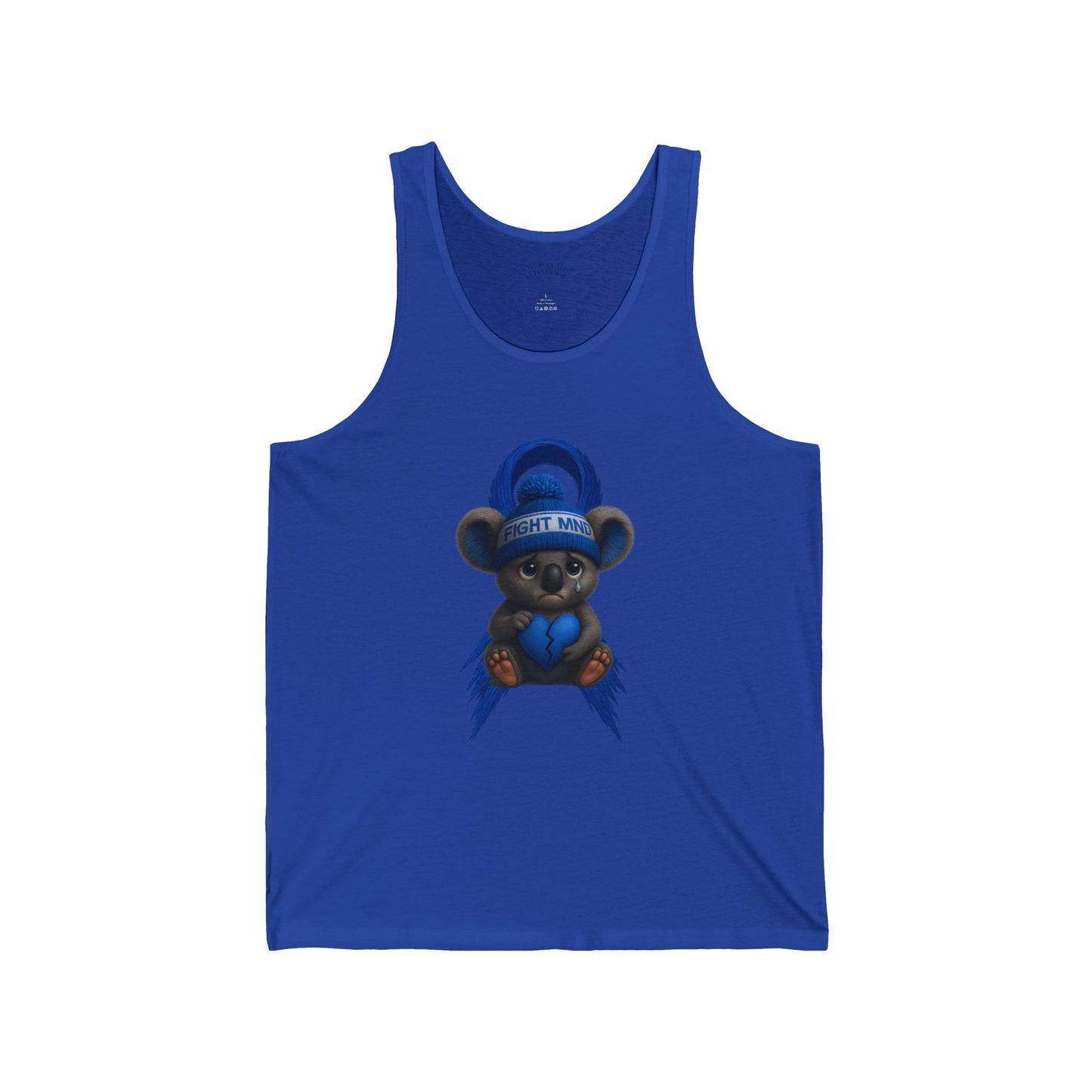 MND Awareness Koala – Adult Tank Top | Support Motor Neurone Disease Research | Waratah and Wood Comfort and Courage Collection