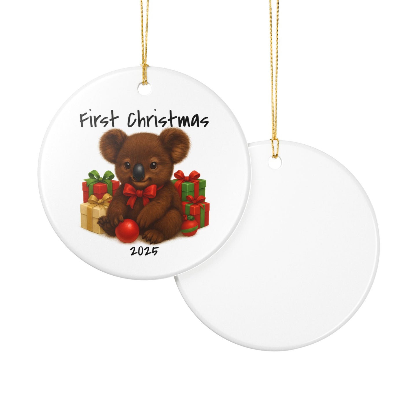 First Christmas Koala 1 - Australian Animal Christmas Ornament – 2025 Festive Keepsake