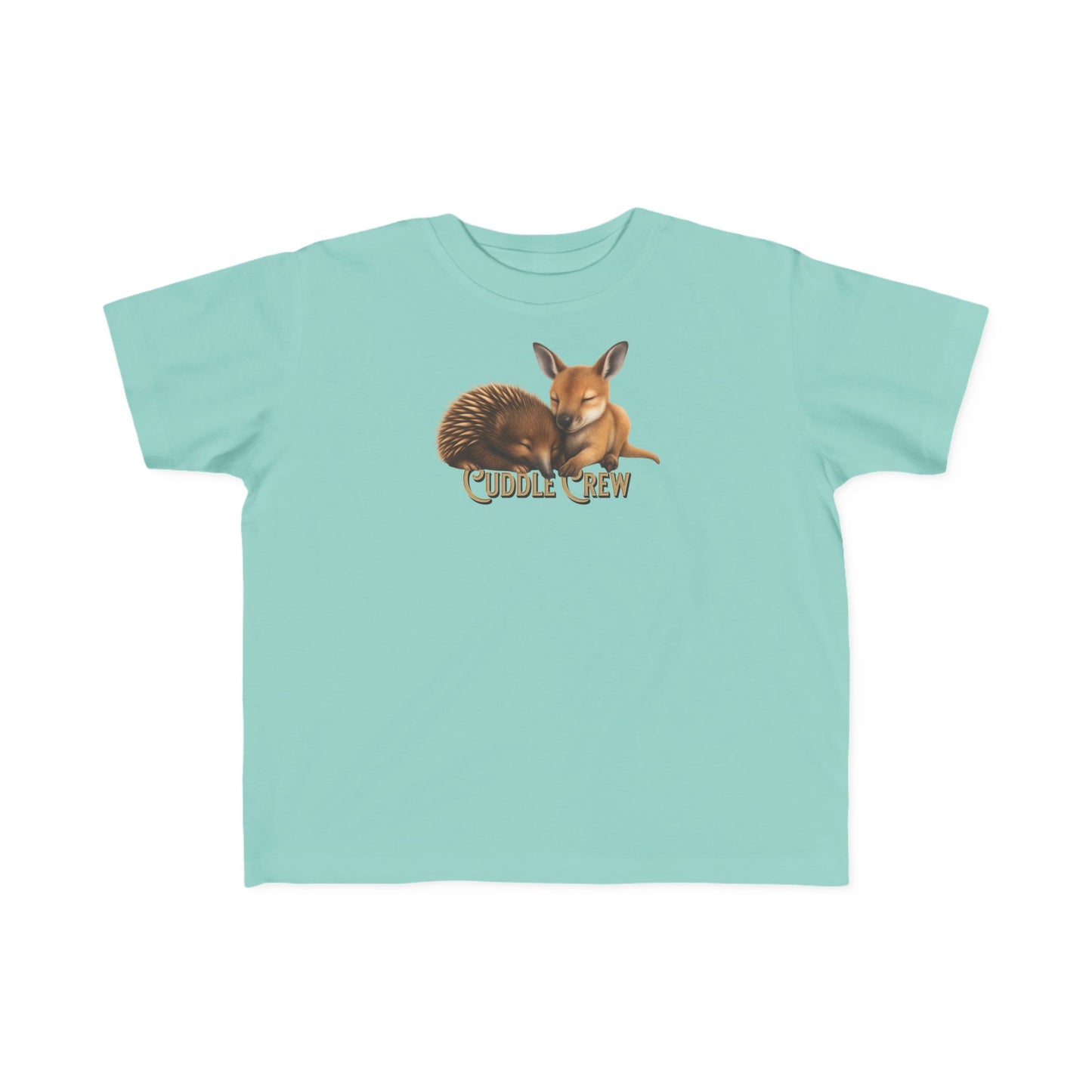 Cuddle Crew - Toddler T-Shirt | Kangaroo and Echidna Australian Wildlife Design | Gumleaf Gang Bushland Bonds