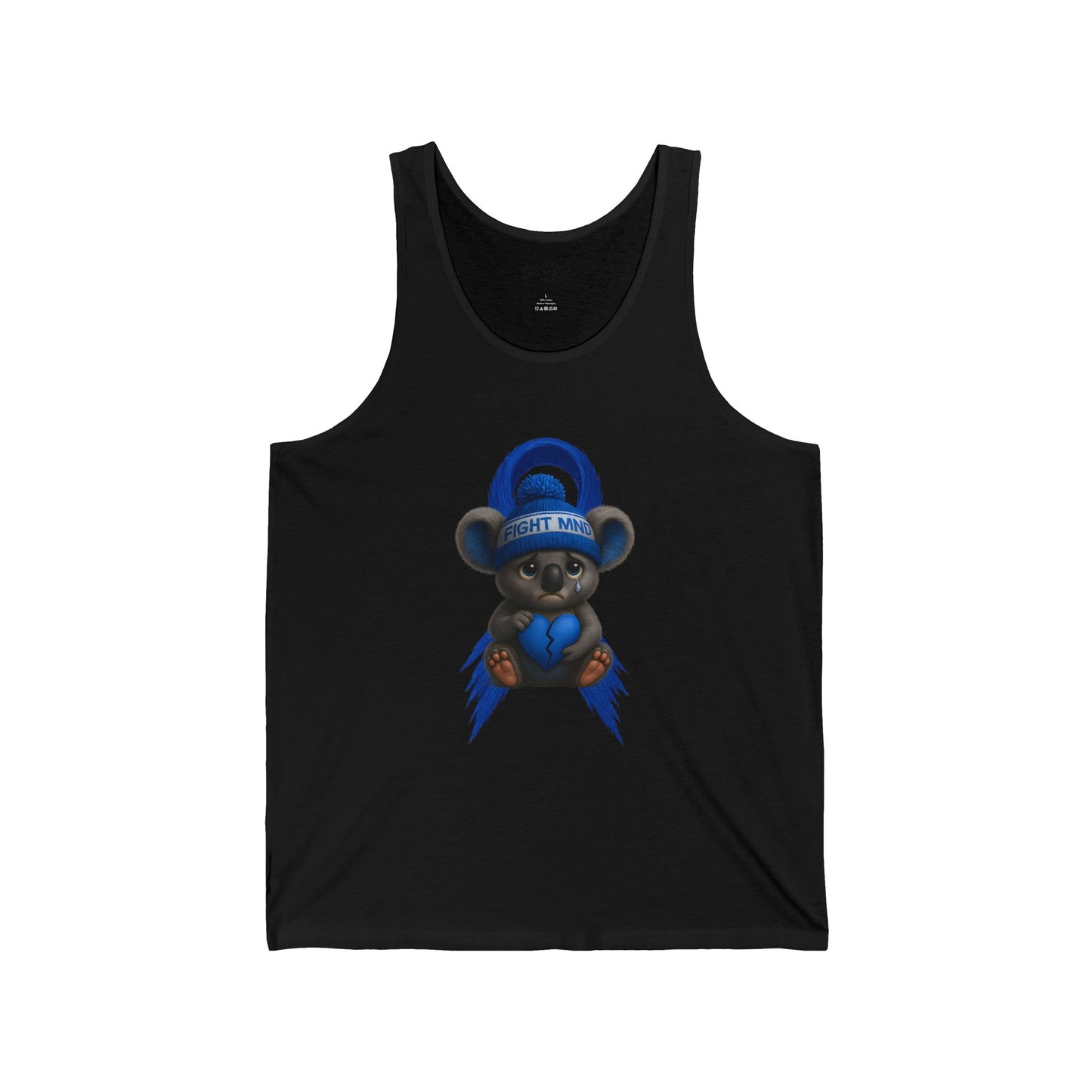 MND Awareness Koala – Adult Tank Top | Support Motor Neurone Disease Research | Waratah and Wood Comfort and Courage Collection