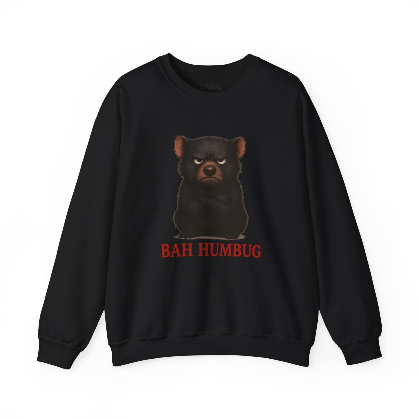 Bah Humbug Christmas – Adult Sweatshirt | Tasmanian Devil Design | Gumleaf Gang Festive Friends