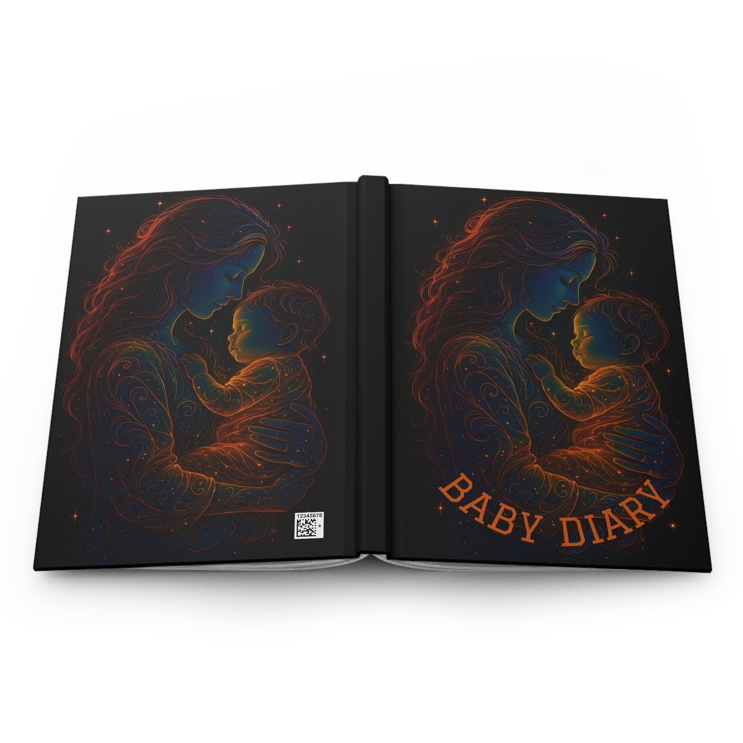 Celestial Mother and Child – Baby Diary | Luminous Journal of Love | Waratah and Wood Keepsake Memory Book