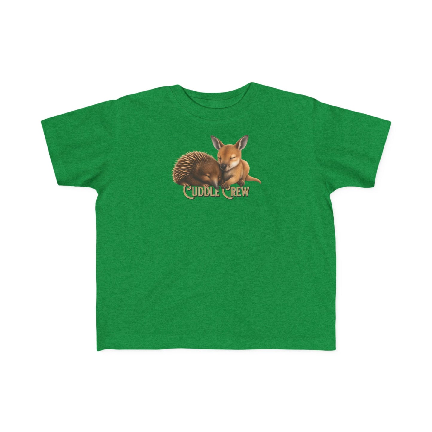 Cuddle Crew - Toddler T-Shirt | Kangaroo and Echidna Australian Wildlife Design | Gumleaf Gang Bushland Bonds