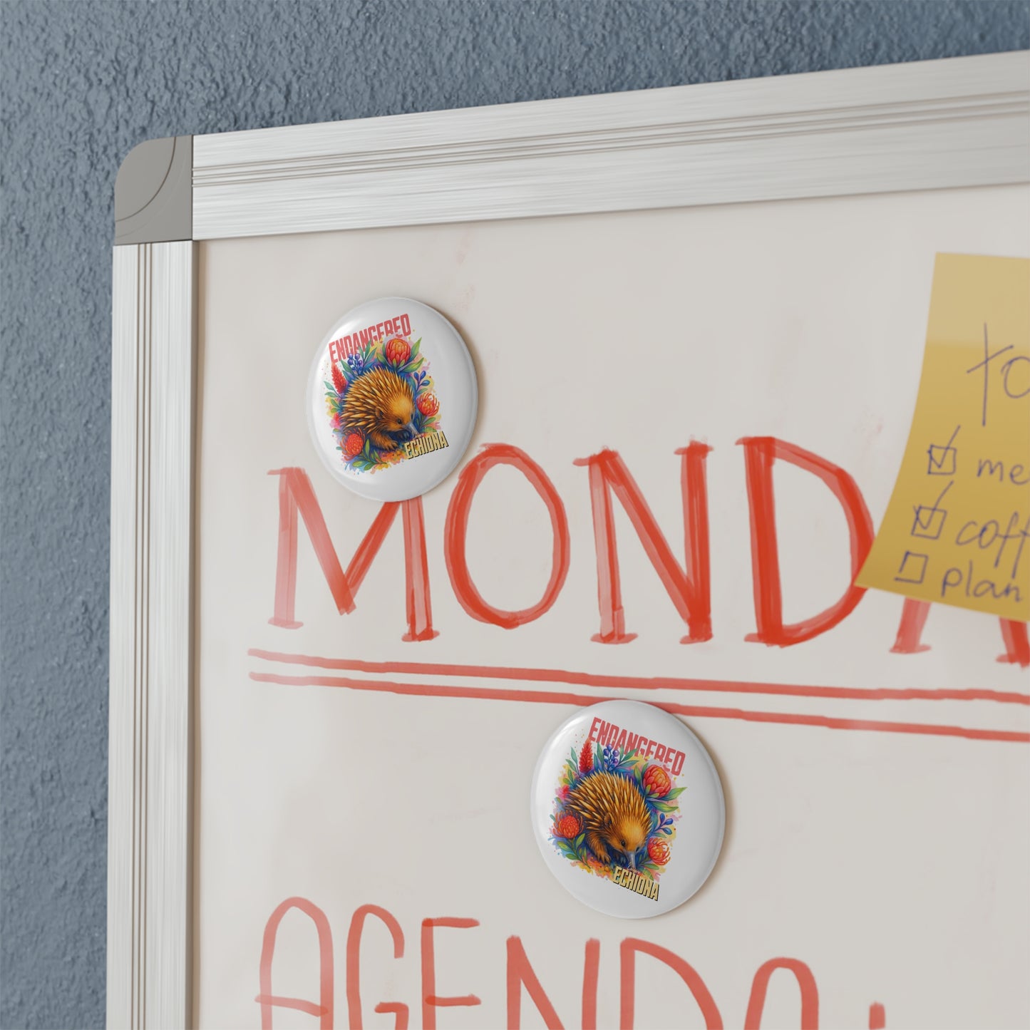 Endangered Kangaroo Island Echidna – Fridge Magnet | Australian Wildlife Conservation Design | Waratah and Wood Hearts and Habitats