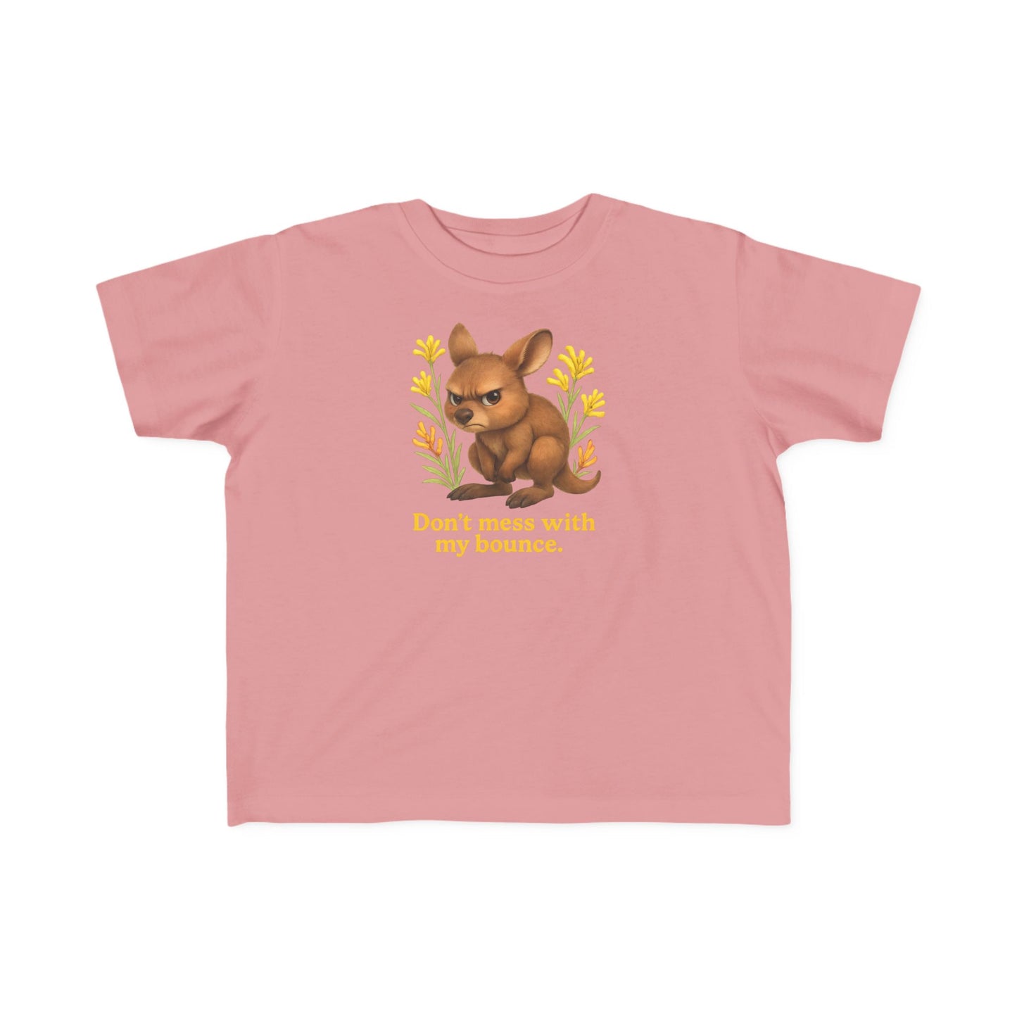 Don’t Mess With My Bounce – Toddler T-Shirt | Kangaroo Joey Design | Gumleaf Gang Mischief Makers