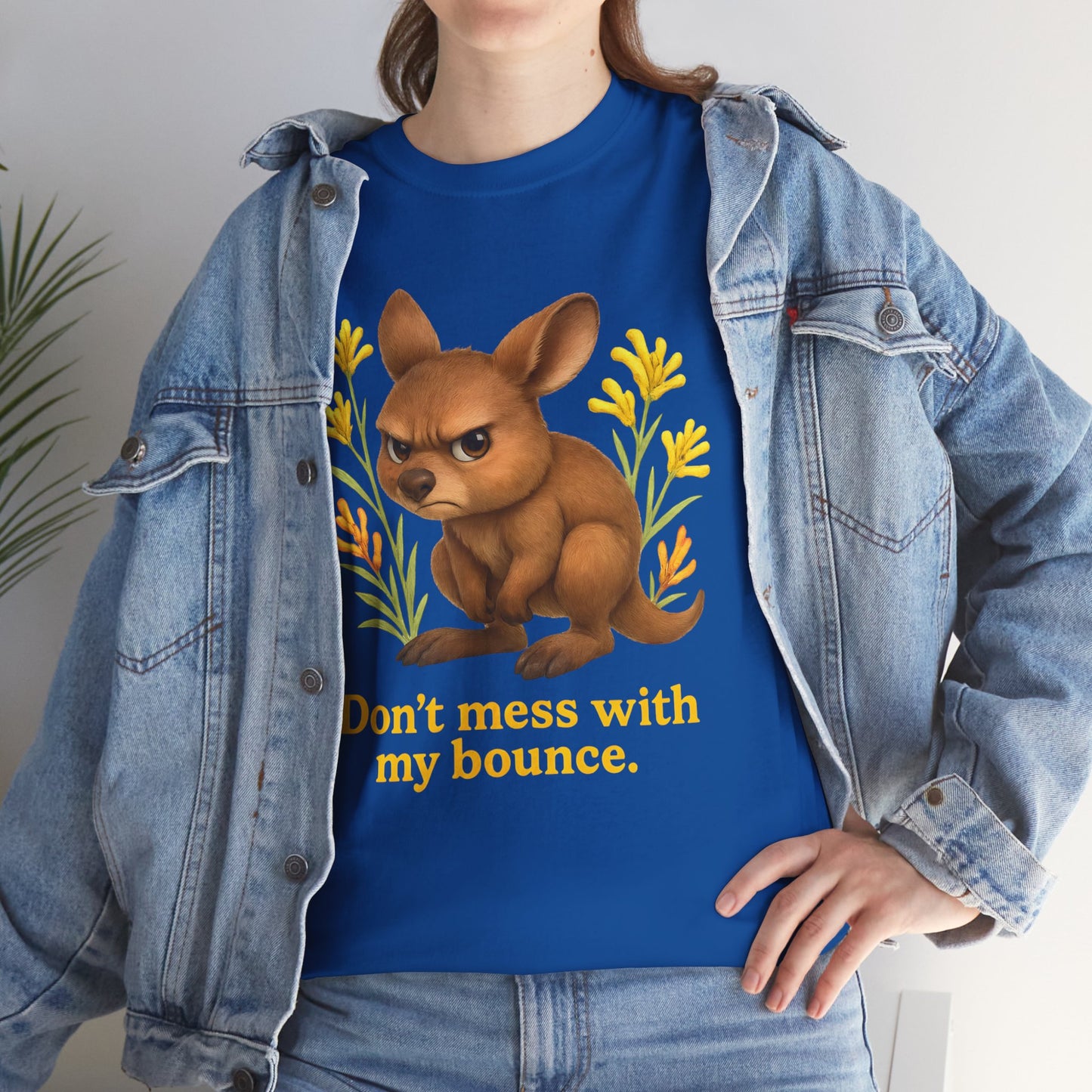 Don’t Mess With My Bounce – Adult T-Shirt | Kangaroo Joey Design | Gumleaf Gang Mischief Makers