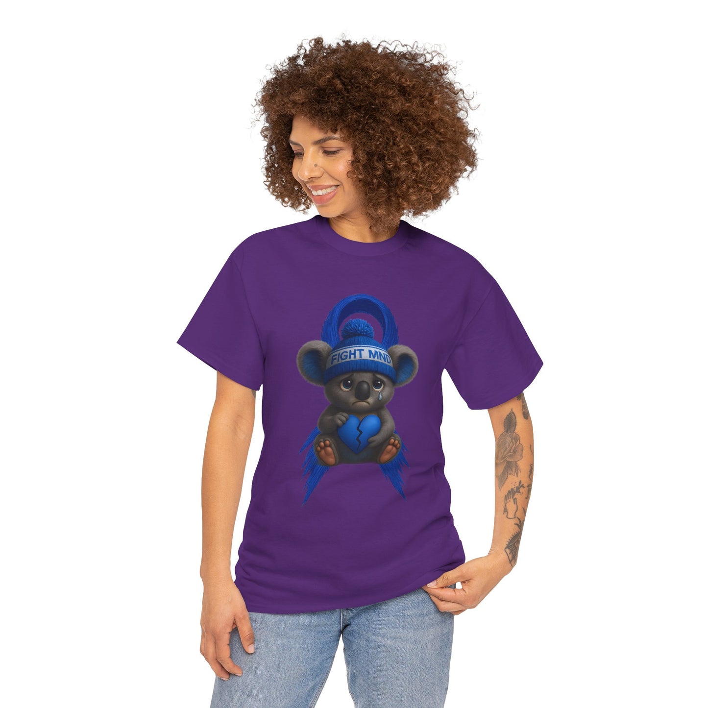 MND Awareness Koala – Adult T-Shirt | Support Motor Neurone Disease Research | Waratah and Wood Comfort and Courage Collection
