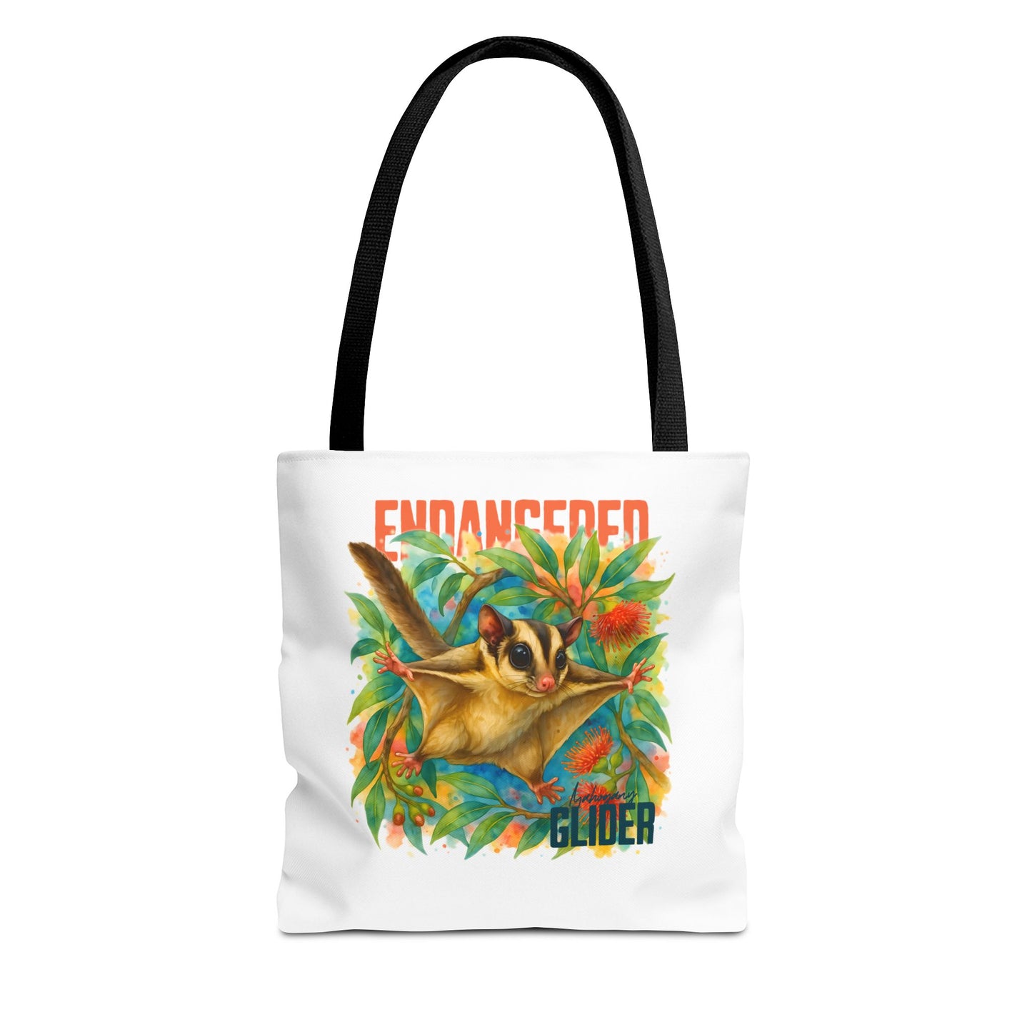 Endangered Mahogany Glider – Tote Bag | Australian Wildlife Conservation Design | Waratah and Wood Hearts and Habitats