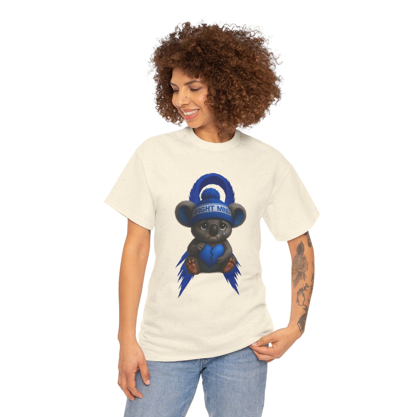 MND Awareness Koala – Adult T-Shirt | Support Motor Neurone Disease Research | Waratah and Wood Comfort and Courage Collection