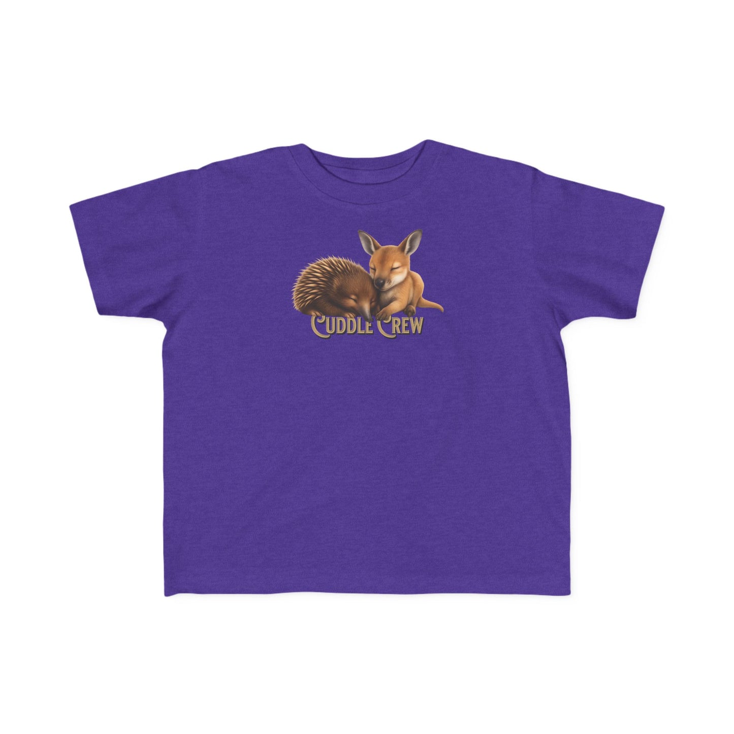 Cuddle Crew - Toddler T-Shirt | Kangaroo and Echidna Australian Wildlife Design | Gumleaf Gang Bushland Bonds