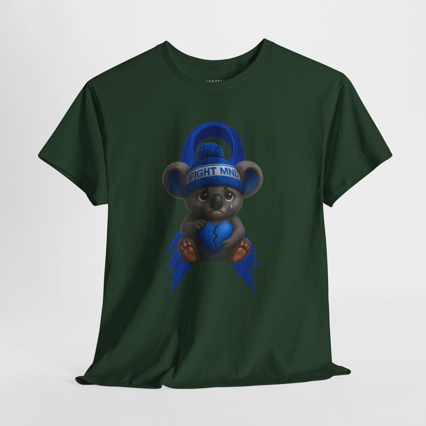 MND Awareness Koala – Adult T-Shirt | Support Motor Neurone Disease Research | Waratah and Wood Comfort and Courage Collection